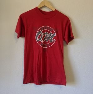 Vintage 80s puff paint Queen Mary single stitch